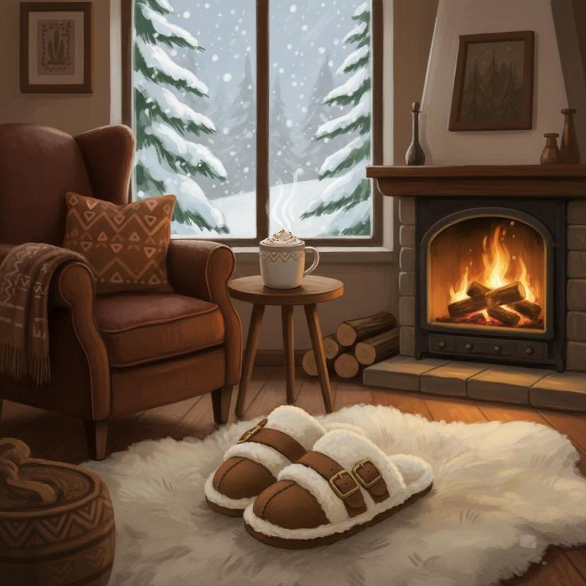 plush-slippers-winter-comfort-essentials